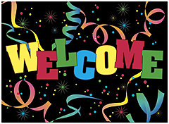 Welcome Party Greeting Card 179U-Y
